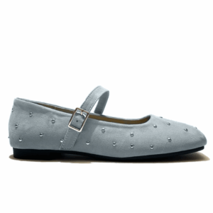 Giày búp bê DEPs- Mochi shoes – Đen-Đá cườm